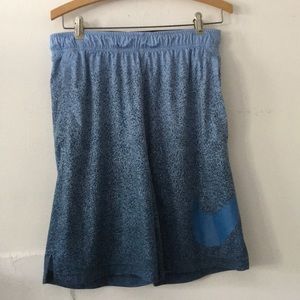 blue nike dri-fit training shorts